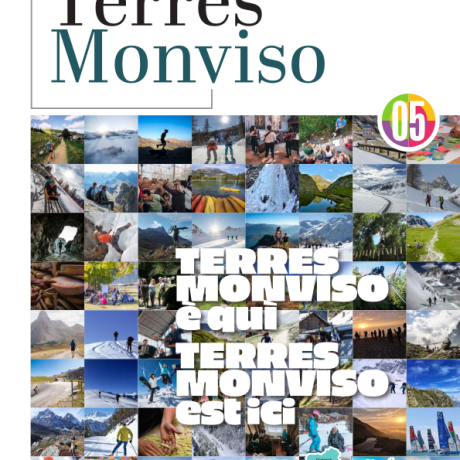 Terres Monviso, le magazine transfrontalier Première de couverture du magazine transfrontalier Terres Monviso n°5