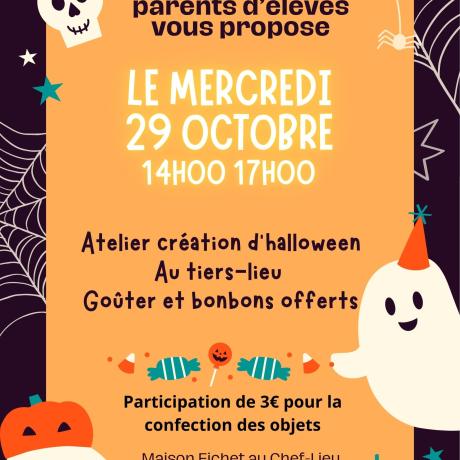 atelier créatif halloween