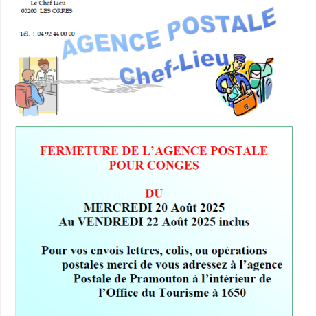 fermeture poste fermeture poste