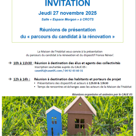 réunion candidat rénovation