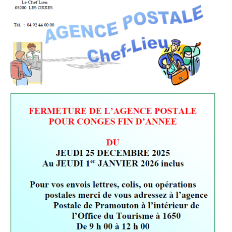 fermeture agence postale