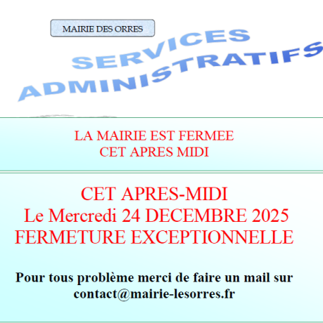 mairie fermée