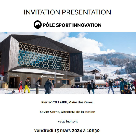 affiche pôle sport innovation 