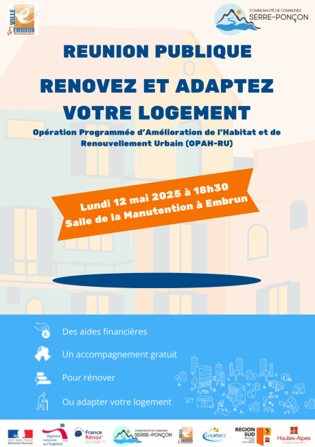 affiche réunion publique