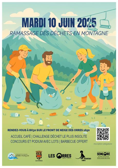 affiche ramassage des déchets