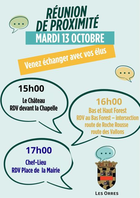 Affiche Réunion proximité