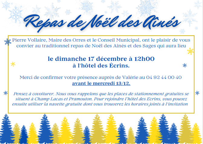 repas des aînés et des sages