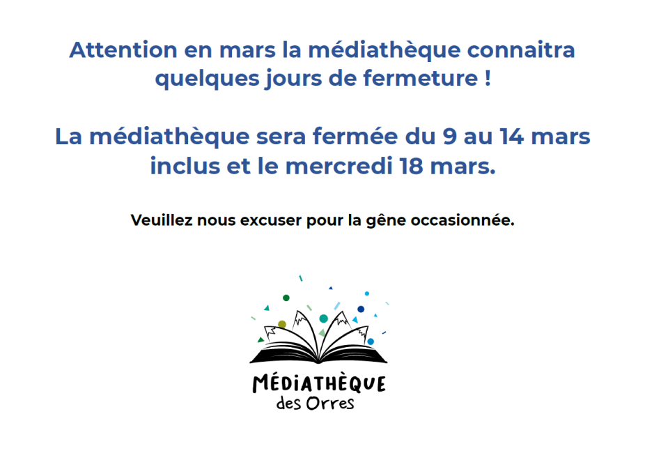 fermeture médiathéque